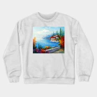 City on the sea coast Crewneck Sweatshirt